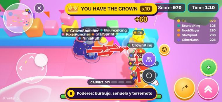Jugador con la corona x10