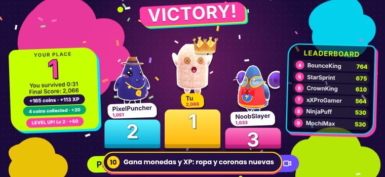 Podio de victoria